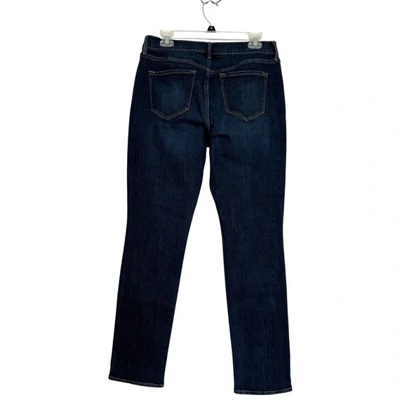 Old Navy Women's Dark Blue Mid Rise Curvy Profile Jeans Size 10 Regular - Picture 2 of 9